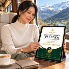 Executive Vision Planner, Undated Digital & Printable Planner for GoodNotes, Yin Yang Vision Board Method, Founder's Edition