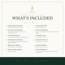 Executive Vision Planner, Undated Digital & Printable Planner for GoodNotes, Yin Yang Vision Board Method, Founder's Edition